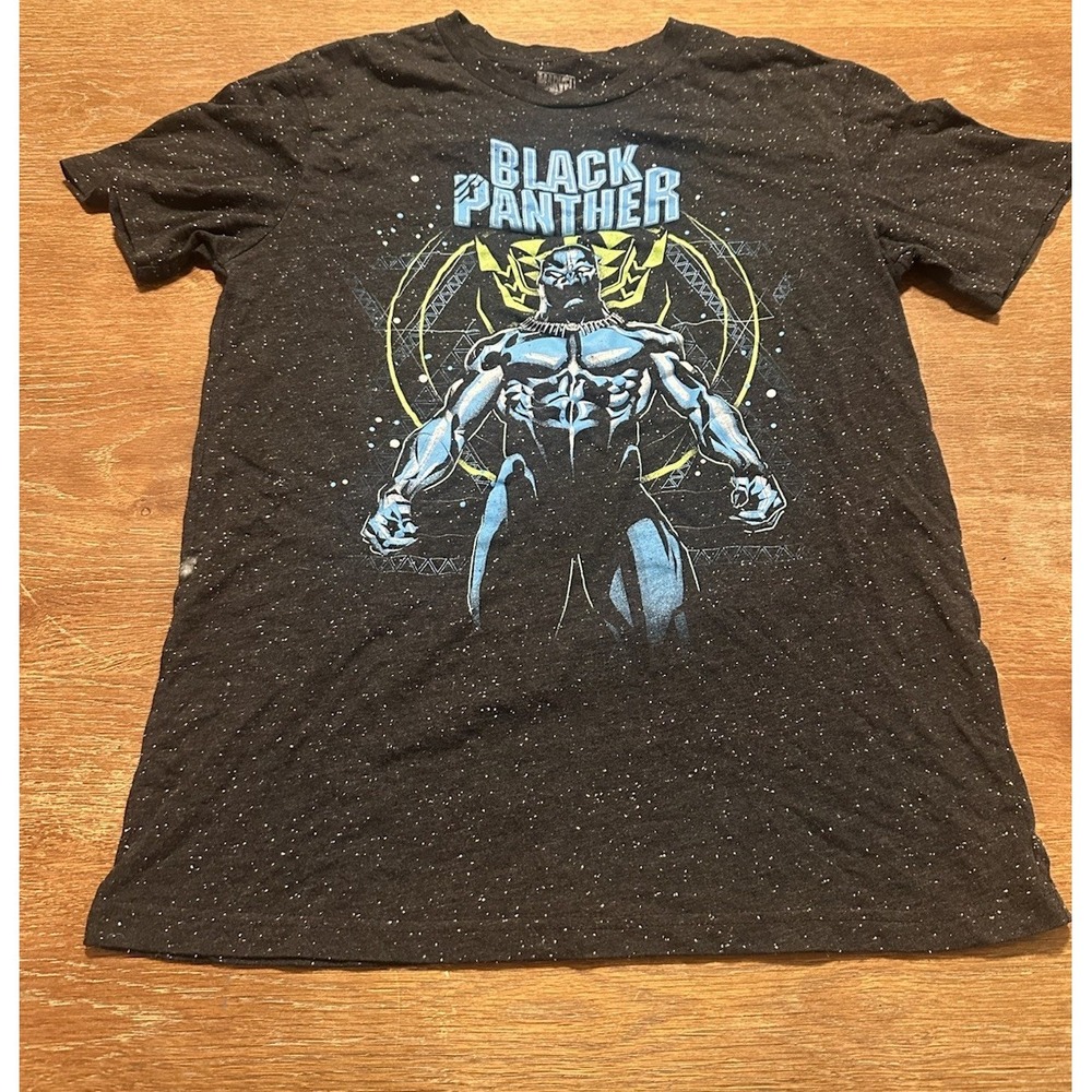 Marvel Black Panther Shirt Mens Size [L] Mad Engine Speckled Charcoal GraphicTee